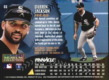1995 Pinnacle - Museum Collection #66 Darrin Jackson Back