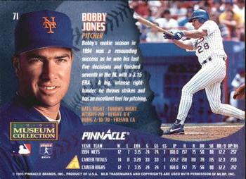1995 Pinnacle - Museum Collection #71 Bobby Jones Back