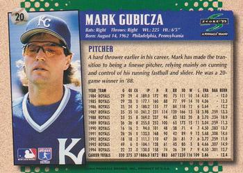 1995 Score #20 Mark Gubicza Back