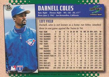 1995 Score #35 Darnell Coles Back