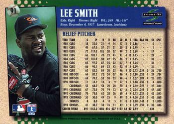 1995 Score #91 Lee Smith Back