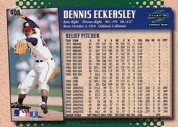 1995 Score #408 Dennis Eckersley Back