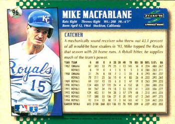 1995 Score #96 Mike Macfarlane Back