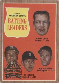 2011 Topps Heritage - 50th Anniversary Buybacks #51 1961 American League Batting Leaders (Norm Cash / Elston Howard / Al Kaline / Jim Piersall) Front