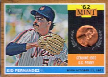 2011 Topps Heritage - 62 Mint Coins #62M-SF Sid Fernandez Front