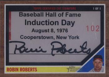 2011 Topps Heritage - Cut Signatures #RR Robin Roberts Front