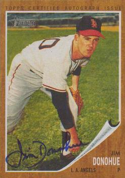 2011 Topps Heritage - Real One Autographs #ROA-JD Jim Donohue Front