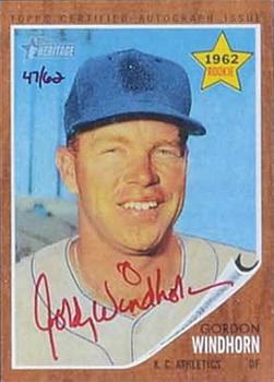 2011 Topps Heritage - Real One Autographs Red Ink #ROA-GWI Gordon Windhorn Front