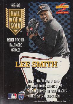 1995 Score - Hall of Gold #HG40 Lee Smith Back