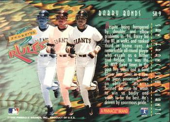 1995 Score - Score Rules #SR9 Barry Bonds Back