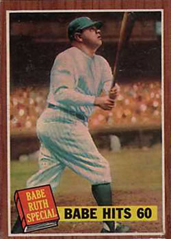 1962 Topps #139 Babe Hits 60 Front