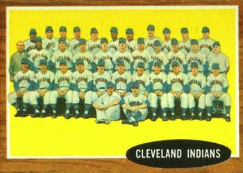 1962 Topps #537 Cleveland Indians Front