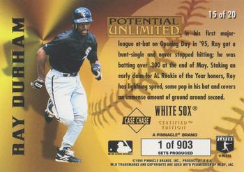 1995 Select Certified - Potential Unlimited (PR903) #15 Ray Durham Back