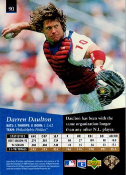 1995 SP #90 Darren Daulton Back