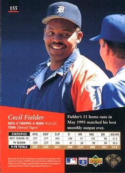 1995 SP #155 Cecil Fielder Back