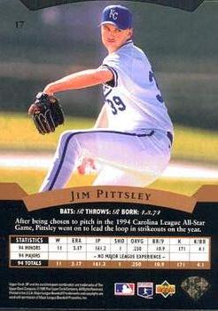 1995 SP #17 Jim Pittsley Back