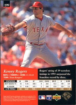 1995 SP #199 Kenny Rogers Back