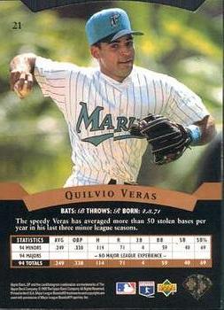 1995 SP #21 Quilvio Veras Back