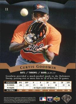 1995 SP - Superbafoil #11 Curtis Goodwin Back