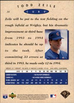 1995 SP Championship #31 Todd Zeile Back