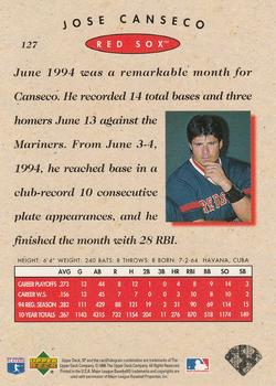 1995 SP Championship #127 Jose Canseco Back