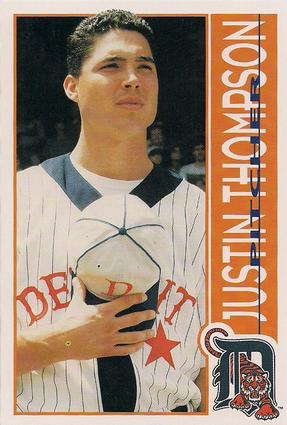 1996 Hebrew National Detroit Tigers #23 Justin Thompson Front