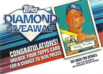 2011 Topps - Diamond Giveaway #TDG-1 Mickey Mantle Front