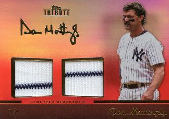 2011 Topps Tribute - Dual Relics Red #TDR-DM Don Mattingly Front