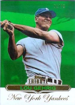 2011 Topps Tribute - Green #22 Lou Gehrig Front