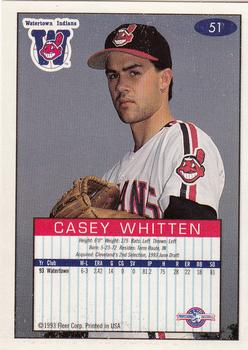 1993-94 Fleer Excel #51 Casey Whitten Back
