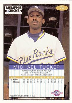 1993-94 Fleer Excel #76 Michael Tucker Back