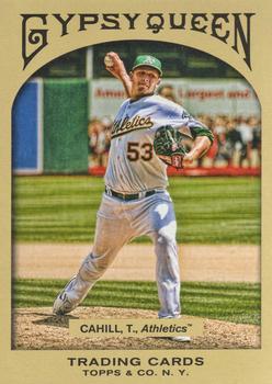 2011 Topps Gypsy Queen #215 Trevor Cahill Front