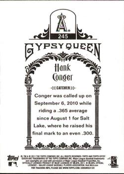2011 Topps Gypsy Queen #245 Hank Conger Back