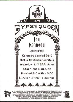 2011 Topps Gypsy Queen #329 Ian Kennedy Back
