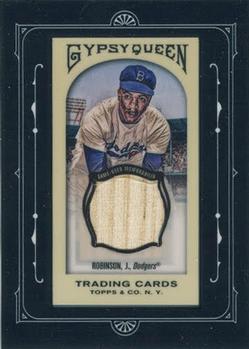 2011 Topps Gypsy Queen - Framed Mini Relics #FMRC-JR Jackie Robinson Front