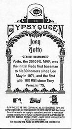2011 Topps Gypsy Queen - Mini #13 Joey Votto Back