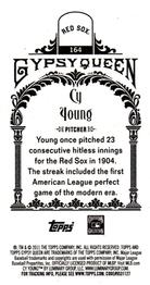 2011 Topps Gypsy Queen - Mini #164 Cy Young Back