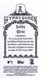 2011 Topps Gypsy Queen - Mini #182 Bobby Abreu Back