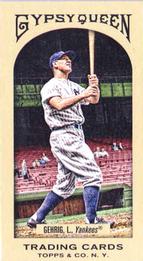 2011 Topps Gypsy Queen - Mini Red Gypsy Queen Back #316 Lou Gehrig Front