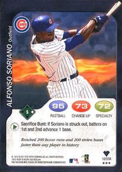 2011 Topps Attax #12 Alfonso Soriano Front
