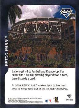 2011 Topps Attax #247 Petco Park Front