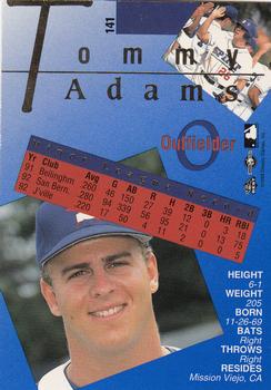 1993 Classic Best Gold #141 Tommy Adams Back