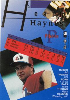 1993 Classic Best Gold #37 Heath Haynes Back