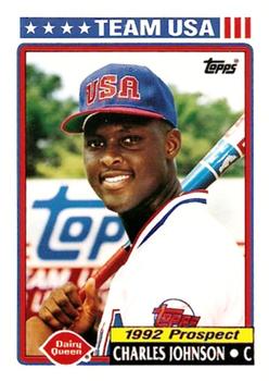 1992 Topps Dairy Queen Team USA #27 Charles Johnson Front