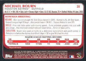 2011 Bowman #20 Michael Bourn Back