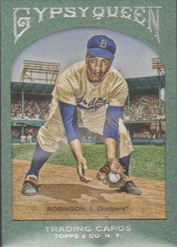 2011 Topps Gypsy Queen - Framed Green #4 Jackie Robinson Front