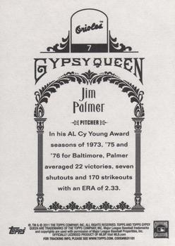 2011 Topps Gypsy Queen - Framed Green #7 Jim Palmer Back