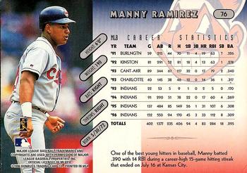 1997 Donruss Team Sets #76 Manny Ramirez Back