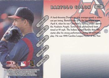 1997 Donruss Team Sets #90 Bartolo Colon Back