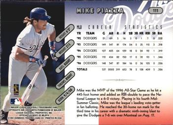 1997 Donruss Team Sets #111 Mike Piazza Back